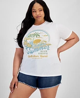 Love Tribe Trendy Plus Endless Summer Graphic T-Shirt