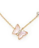 Kleinfeld Faux Stone Butterfly Delicate Pendant Necklace