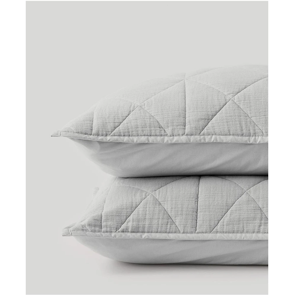 Pact Organic Cotton Diamond Sham 2-Pack - Standard