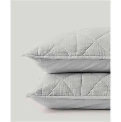 Pact Organic Cotton Diamond Sham 2-Pack - Standard