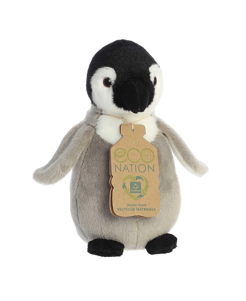 Aurora Small Eco Softies Baby Emperor Penguin Eco Nation Eco-Friendly Plush Toy Grey 8"