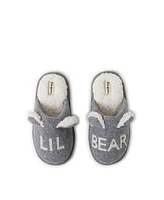 Dearfoams Kid's Casey Lil Bear Family Scuff Slipper