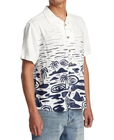 Rvca Men's Wasted Palms Short Sleeve Shirt