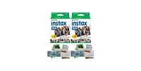 Fujifilm instax Wide Instant Film Twin Pack (40 Exposures) Bundle