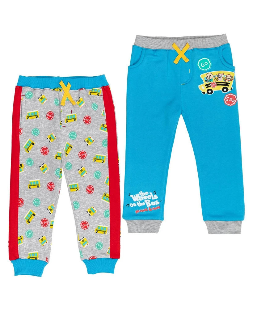 CoComelon Jj Fleece 2 Pack Jogger Pants Toddler| Child Boys