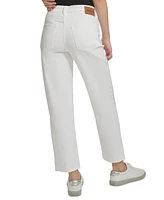 Calvin Klein Jeans Women's High-Rise Cropped Stretch Cut-Hem Denim Jeans