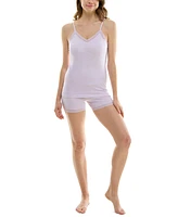 Roudelain Women's 2-Pc. Seamless Cami Pajamas Set