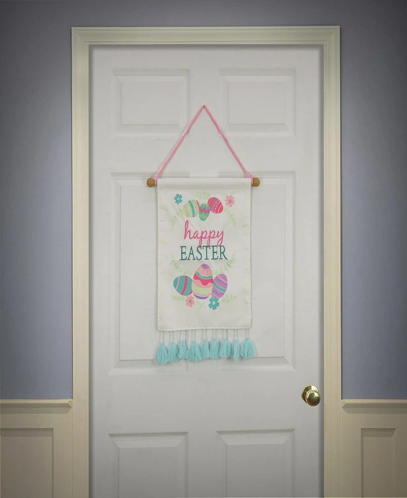 National Tree Company 19" Happy Easter with Eggs Banner