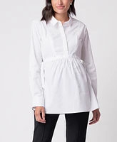 Seraphine Women's Cotton Maternity and Nursing Shirt