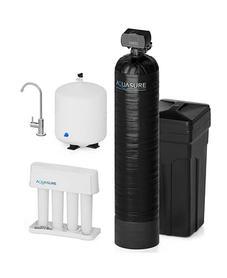 Aquasure Harmony Series | 64,000 Grains Whole House Water Softener & 75 Gpd Reverse Osmosis System Bundle