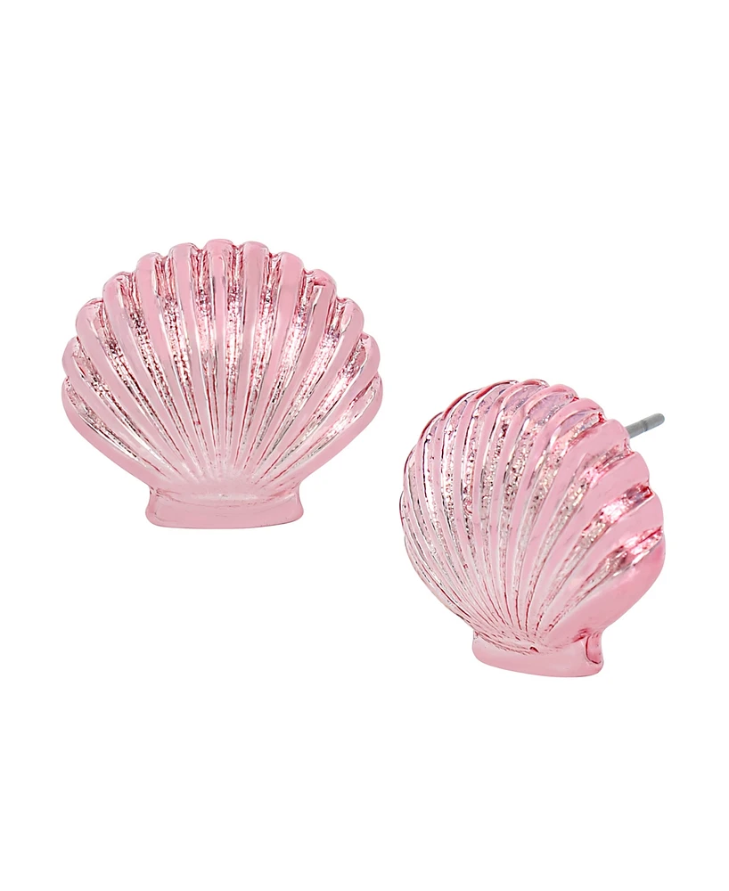 Betsey Johnson Seashell Stud Earrings