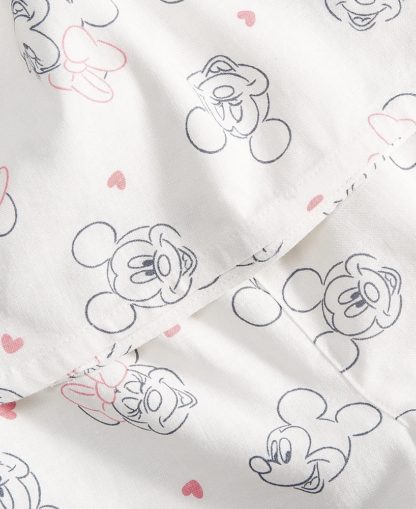 Disney Baby Minnie & Mickey Mouse Printed Tank Top Shorts, 2 Piece Set