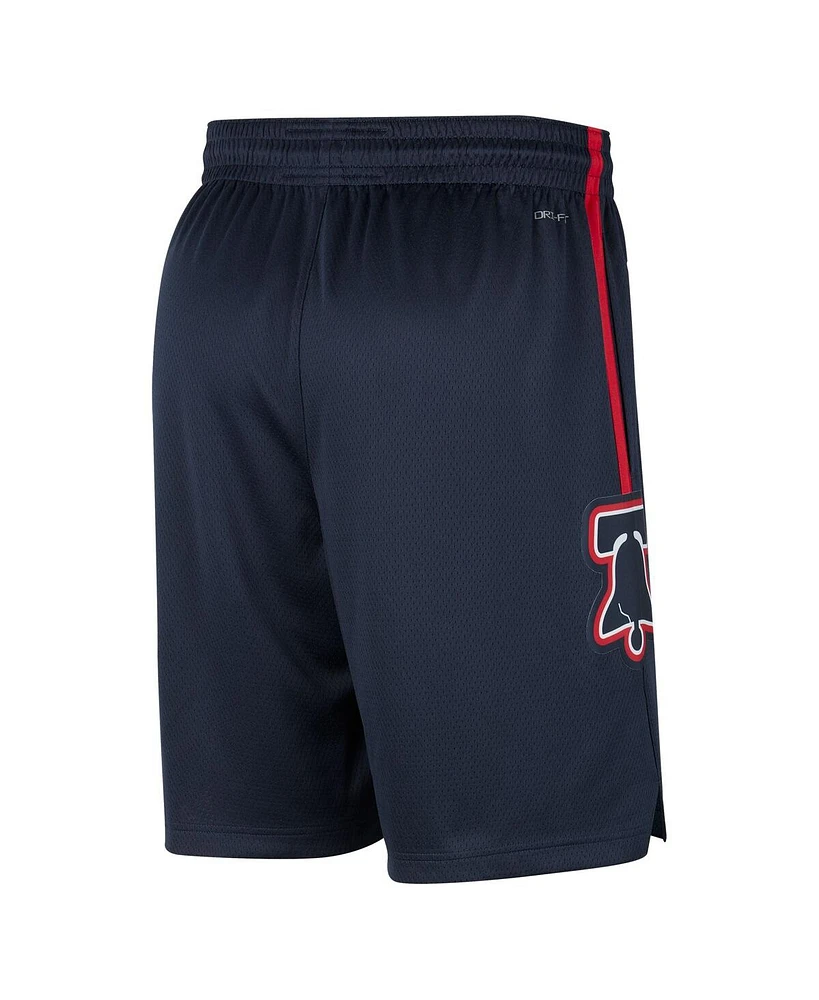 Men's Nike Navy Philadelphia 76ers 2023/24 City Edition Swingman Shorts