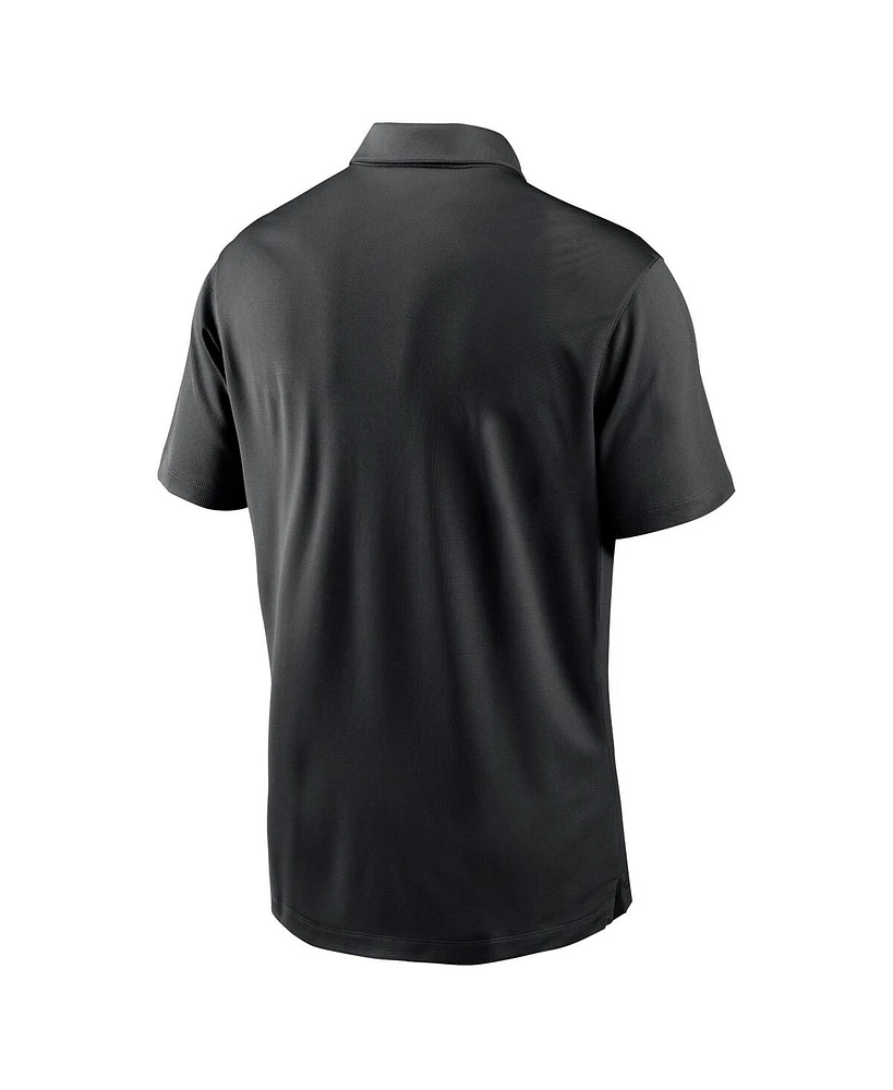 Men's Nike Black Baltimore Ravens Franchise Team Logo Performance Polo Shirt