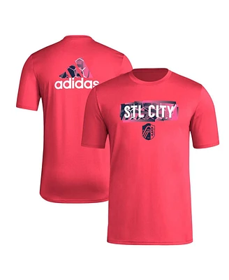 Men's adidas Red St. Louis City Sc Local Pop Aeroready T-shirt