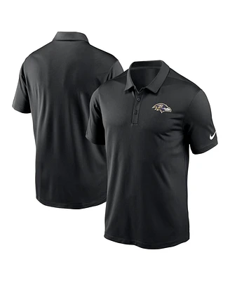 Men's Nike Black Baltimore Ravens Franchise Team Logo Performance Polo Shirt