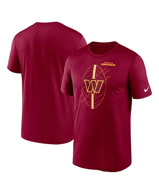 Men's Nike Burgundy Washington Commanders Legend Icon Performance T-shirt