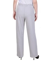 Ny Collection Women's Belted Scuba Crepe Pants