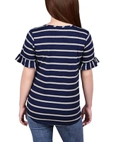 Ny Collection Women's Short Bell Sleeve Top