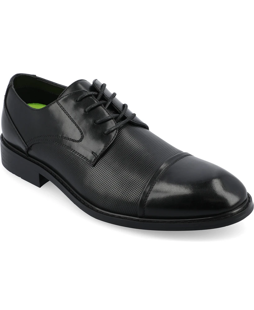 Vance Co. Men's Chandler Tru Comfort Foam Cap Toe Lace-Up Dress Shoes