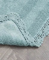 Laura Ashley Crochet Reversible Cotton Bath Rug