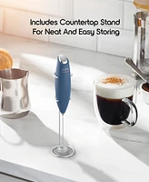 Tzumi Puree Milk Frother, Battery-Powered Handheld Frother Wand