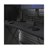 Tyr Mega Size Pc Gaming Mouse Pad With Micro Weave Cloth Surface, Anti-Slip Rubber Backing And Cable Management