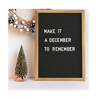 Bellamy 12" x 17" Wood Letter Board Set With Felt Facing