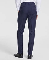 Calvin Klein Men's Slim-Fit Wool-Blend Stretch Plaid Suit Separate Pant