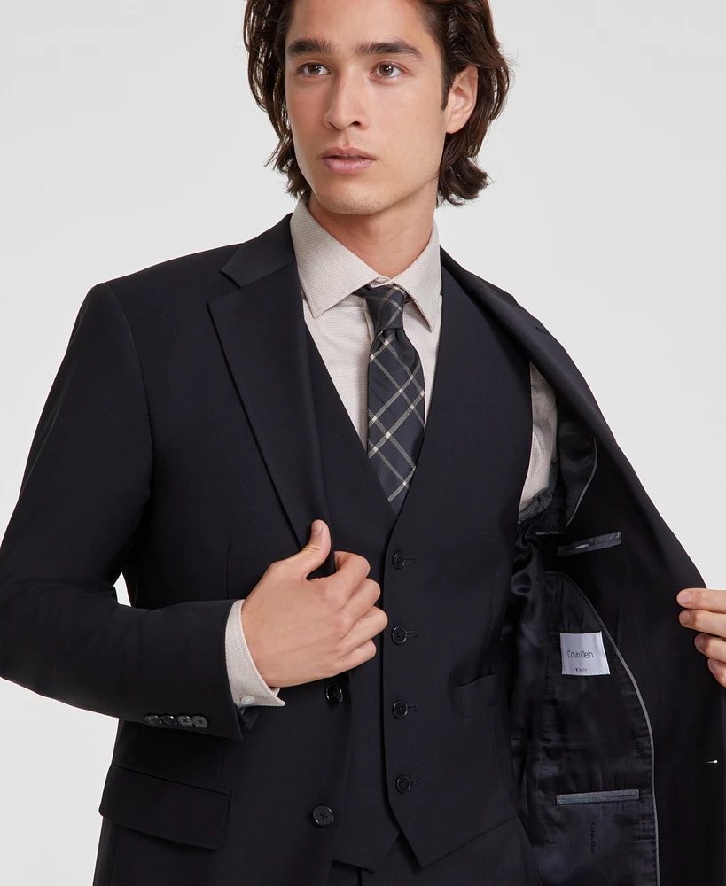 Calvin Klein Men's Slim-Fit Wool-Blend Stretch Suit Jackets