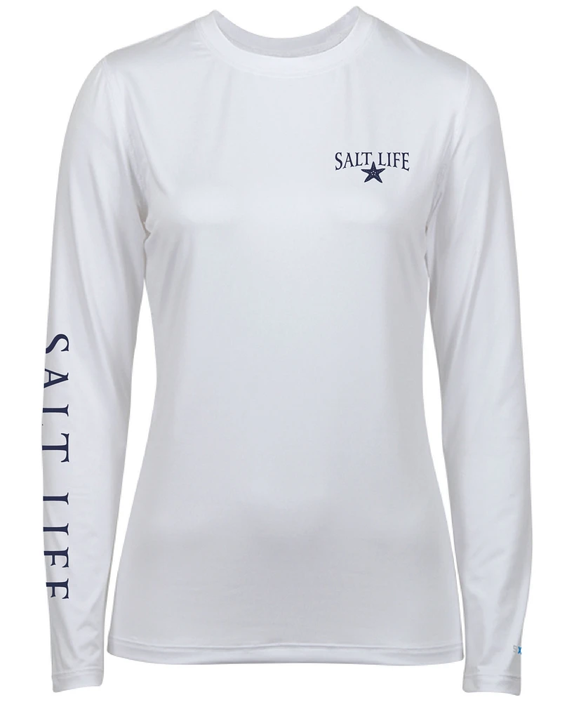 Salt Life Women's Amerilove Star Long-Sleeve Performance T-Shirt