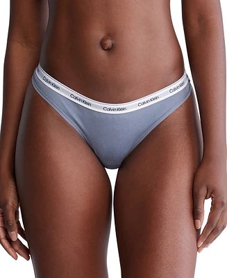Calvin Klein Women's Modern Logo Low-Rise Thong Underwear QD5043