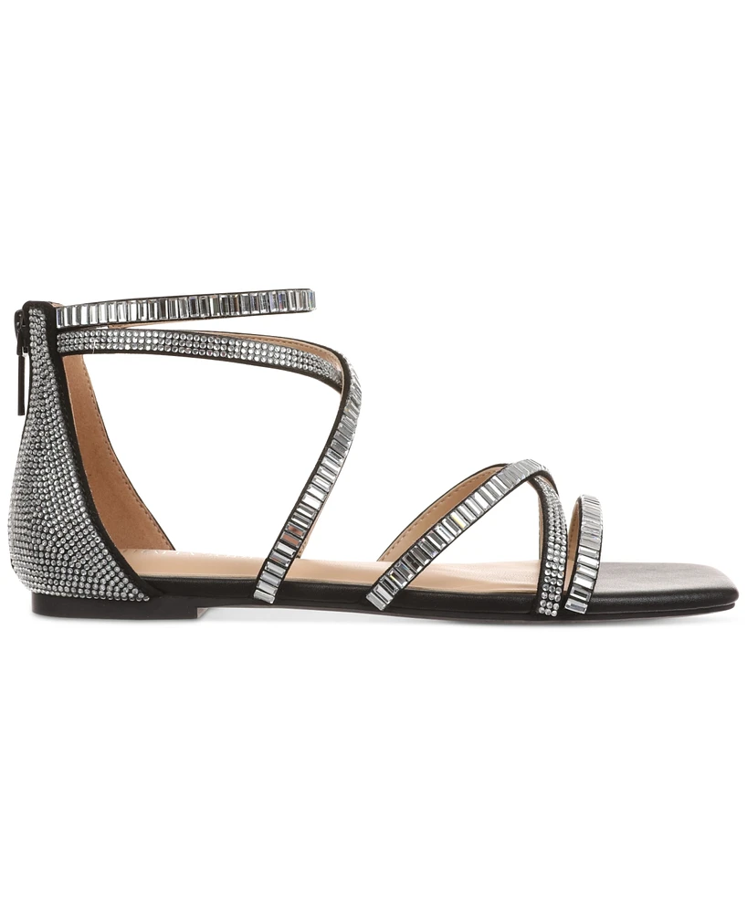 Thalia Sodi Women's Dana Embellished Strappy Flat Sandals