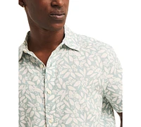 Nautica Men's Floral Print Short Sleeve Button-Front Shirt