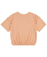 Levi's Little Girls Sunrise Elastic Bubble Short Sleeve Top