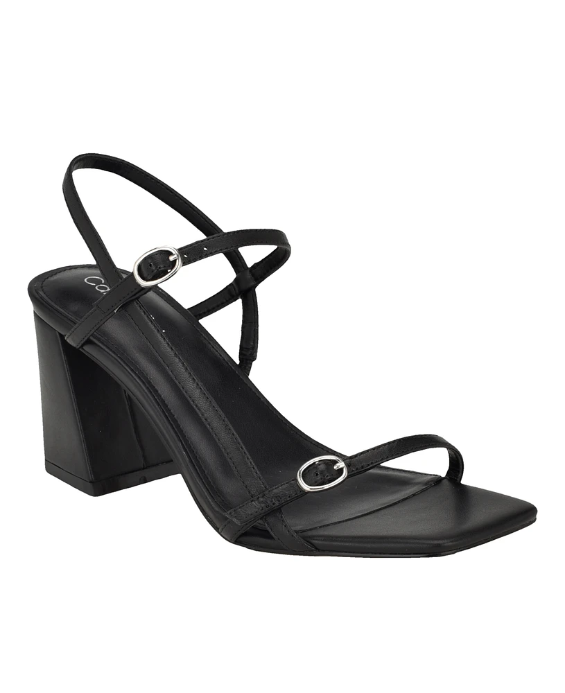 Calvin Klein Women's Linella Block Heel Dress Sandals - Black