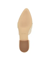 Nine West Women's Gorel D'Orsay Pointy Toe Dress Flat Loafers - Cream