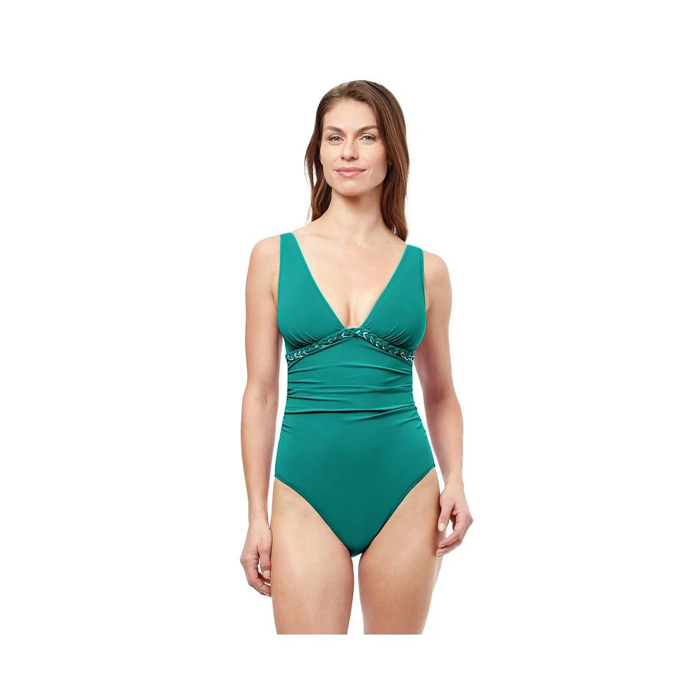 Kundala Deep Plunge one piece swimsuit