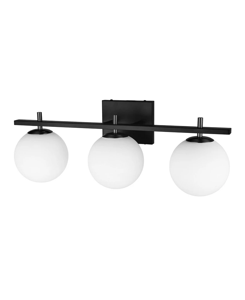 Dainolite 4.75" Metal, Glass Vivaldi 3 Light Vanity Light