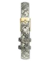 I.n.c. International Concepts Women's Gray Python Print Strap Watch 37mm Set, Created for Macy's