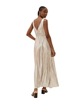 FatFace Women's Mimosa Metallic Maxi Dress