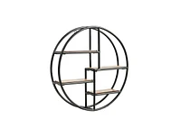 Hanging Storage Shelf Circular Wall-Mounted 4-Tier Rack