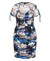 Plus Fallon Print Dress