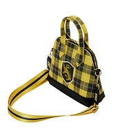 Men's and Women's Loungefly Harry Potter Hufflepuff Varsity Plaid Crossbody Bag