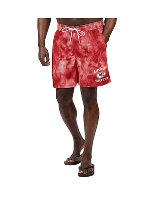Men's G-iii Sports by Carl Banks Red Kansas City Chiefs Change Up Volley Swim Trunks