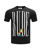 Men's Freeze Max Bart Simpson Black The Simpsons Eat My Shorts T-shirt