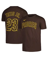 Big Boys Nike Fernando Tatis Jr. Brown San Diego Padres Home Player Name and Number T-shirt
