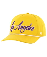 Men's '47 Brand Gold Los Angeles Lakers Overhand Logo Hitch Adjustable Hat