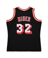 Men's Mitchell & Ness Harold Miner Black Miami Heat 1992/93 Hardwood Classics Swingman Throwback Jersey