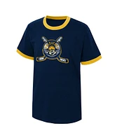 Big Boys Navy Distressed Nashville Predators Ice City T-shirt
